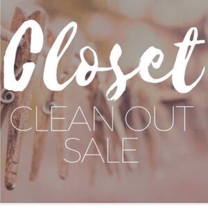 Closet Clean Out Sale